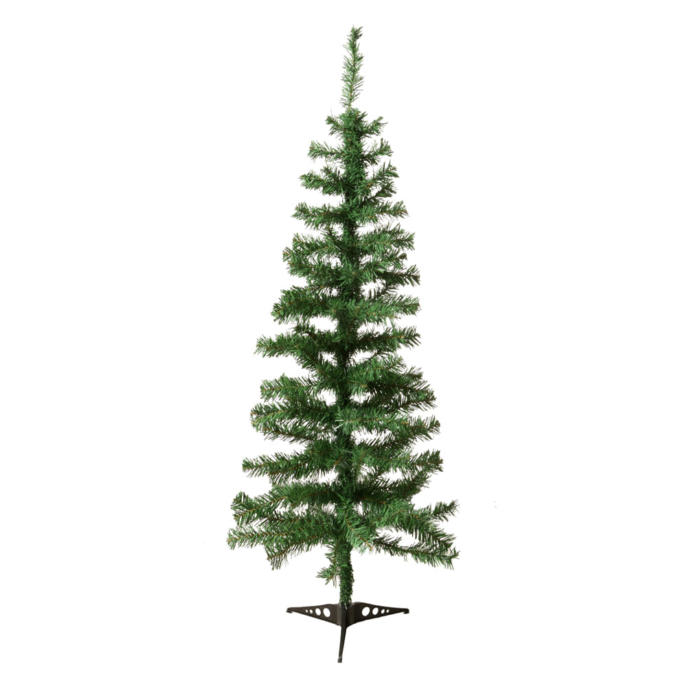 Árvore Natal 120 Tips com Base Plástico Verde 120cm Flor Arte